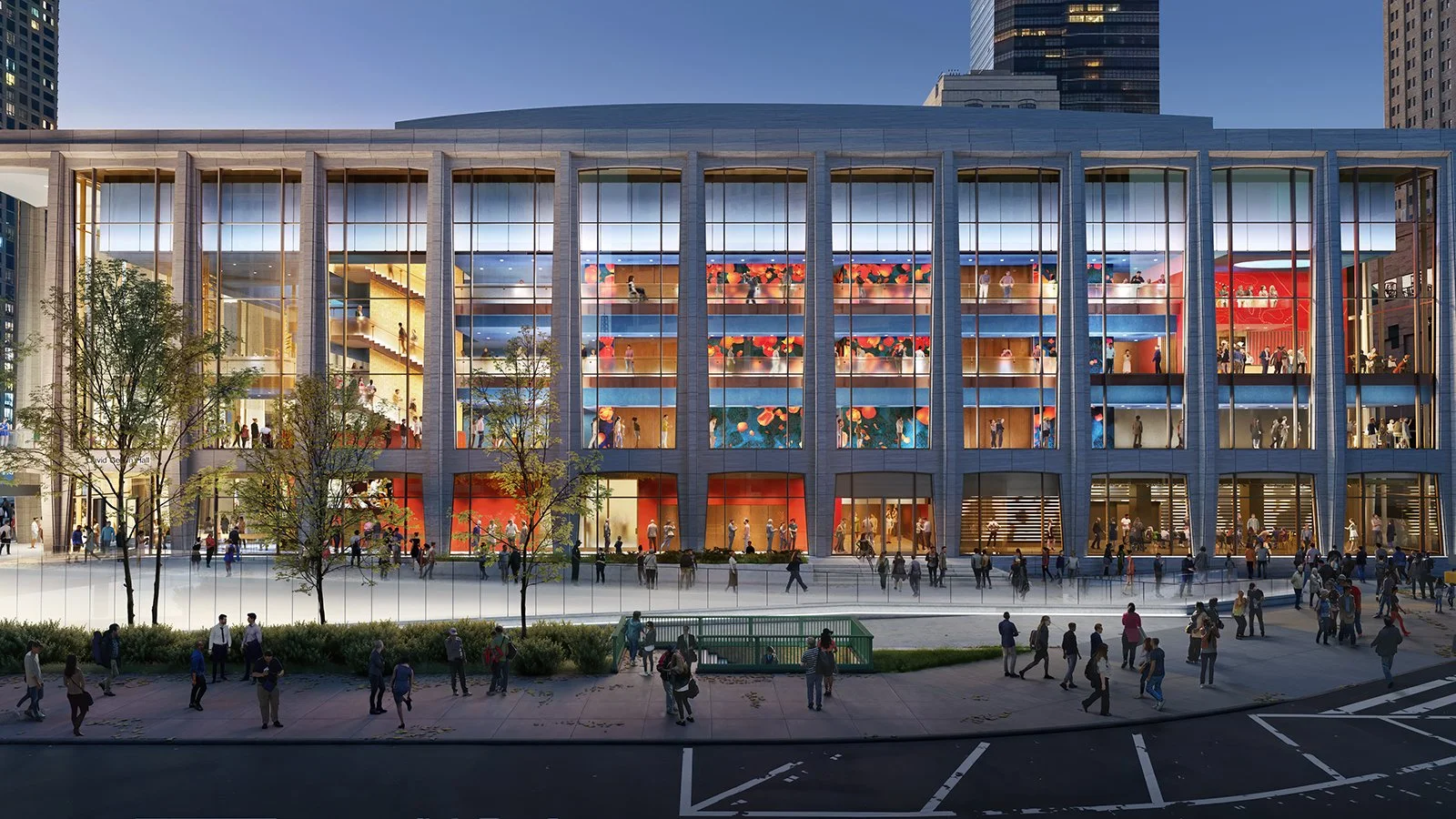 Lincoln Center’s David Geffen Hall Renovation Will Open with Massive Public Art by Nina Chanel Abney and JacolbySatterwhite